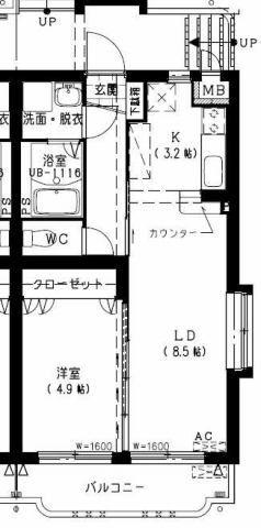 SPACE AI(1LDK/2階)の間取り写真