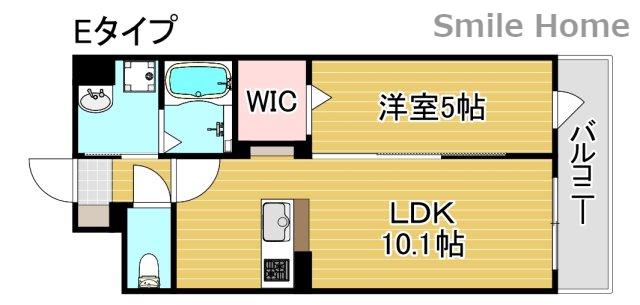 グランパシフィック花園INNOVATION(1LDK/2階)の間取り写真