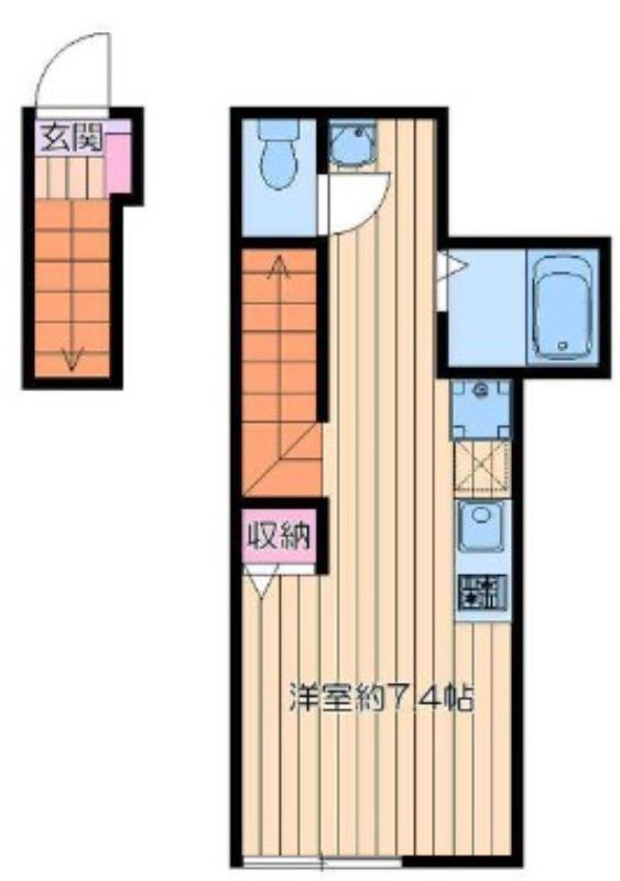 テアトロパッド(ワンルーム/2階)の間取り写真