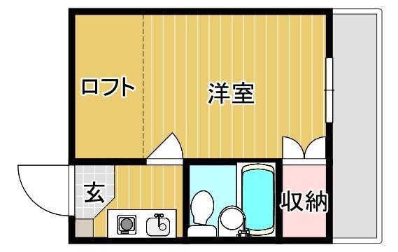 サンコート神田(1K/1階)の間取り写真