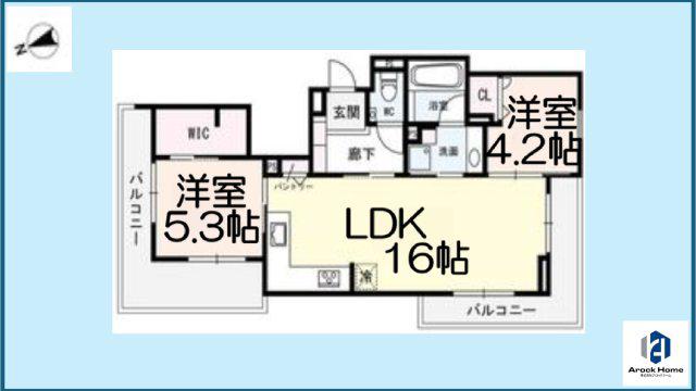地下鉄鶴舞線 浅間町駅 徒歩11分 3階建 新築(2LDK/3階)の間取り写真