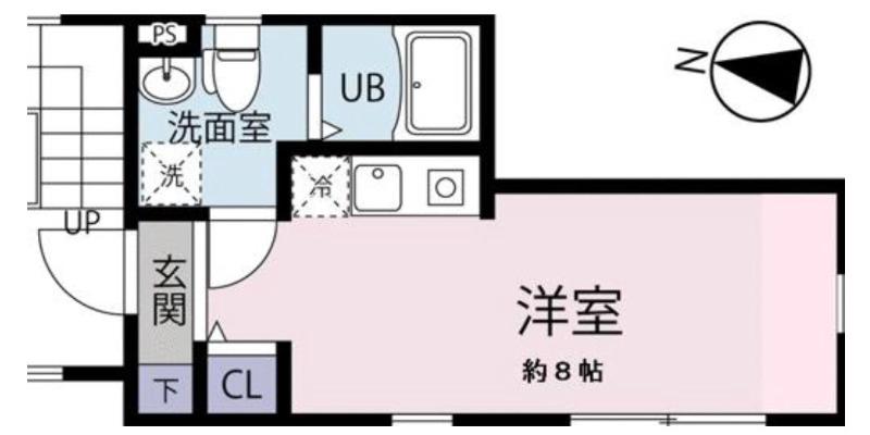 VISTA大森山王(ワンルーム/3階)の間取り写真
