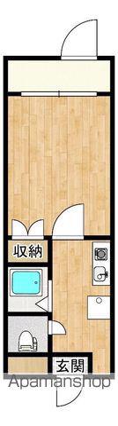 クラージュ舞鶴(1K/3階)の間取り写真