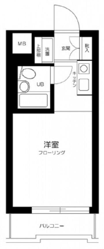 TOP武蔵新田NO.1(ワンルーム/4階)の間取り写真