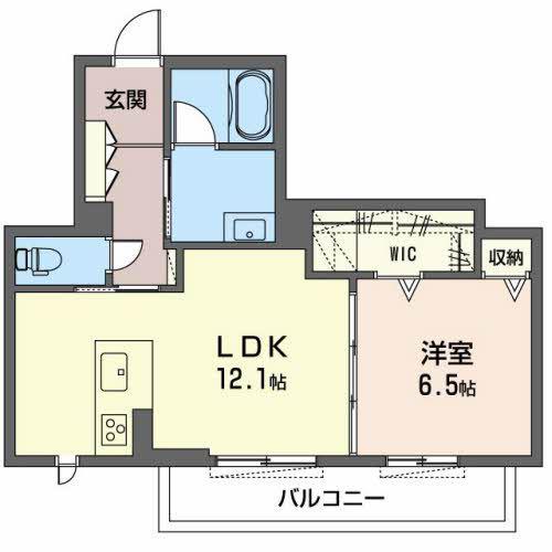 グランコーンフォール南山(1LDK/3階)の間取り写真