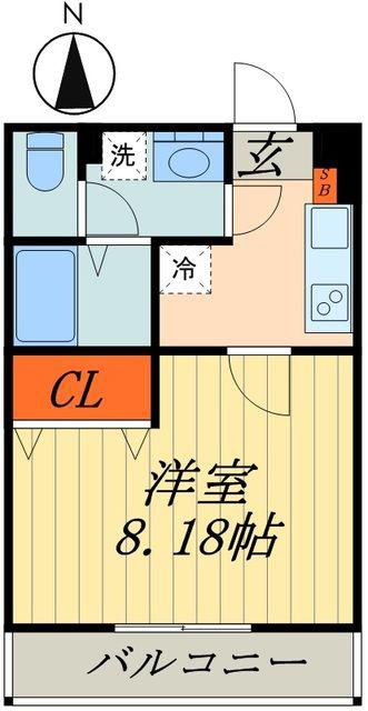 ラ メイユール(1K/2階)の間取り写真