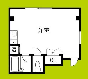 相本マンション(ワンルーム/4階)の間取り写真
