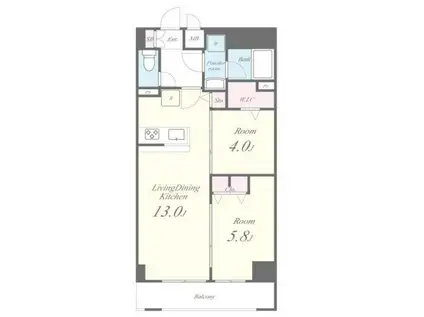 JPT RESIDENCE(2LDK/2階)の間取り写真