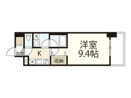 ロータス二葉の里(1K/5階)の間取り写真