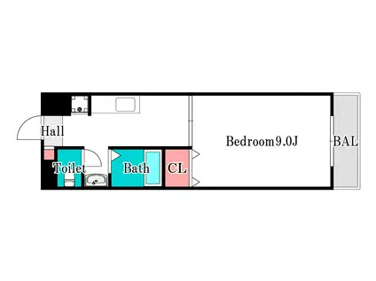 サンフォレスタIII(1K/5階)の間取り写真