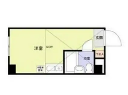 ダイヤモンドビル東日本橋第3(ワンルーム/3階)の間取り写真
