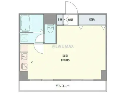 ラ・レジダンス・ド・鷺沼(ワンルーム/3階)の間取り写真