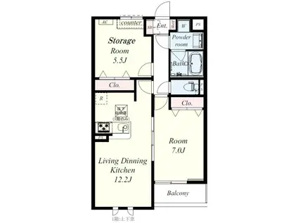 パストーン・ココ(1SLDK/3階)の間取り写真