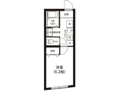 レピュア新板橋駅前レジデンス(ワンルーム/3階)の間取り写真
