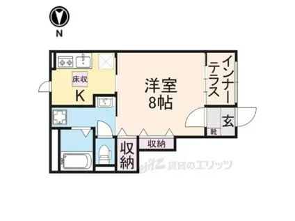 EUPHORIA(1K/1階)の間取り写真