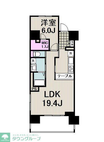 リーラ横浜川和町(1LDK/6階)の間取り写真