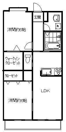 リモンチェッロ(2LDK/1階)の間取り写真