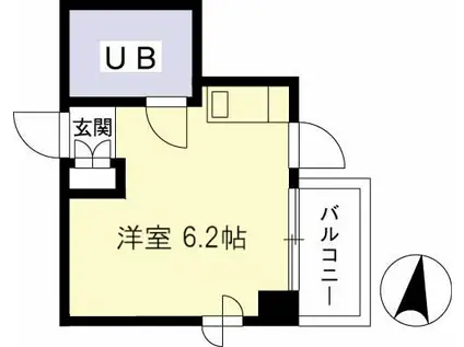 ハイムIT(ワンルーム/3階)の間取り写真