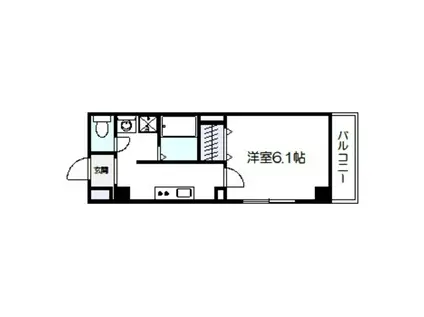 みおつくし杭全(1K/10階)の間取り写真