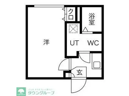 LUDENS沼袋FR(1K/3階)の間取り写真