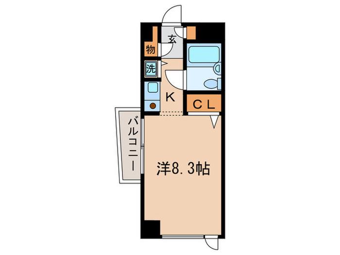 T´S GARDEN武蔵小杉(1K/5階)の間取り写真