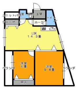 GATHER HOUSE宮前平(2LDK/2階)の間取り写真
