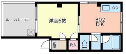 ネオプラザ平塚(1DK/3階)の間取り写真