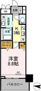 LENVOL MEIEKI(1K/7階)の間取り写真