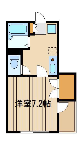 イストワール(1K/3階)の間取り写真