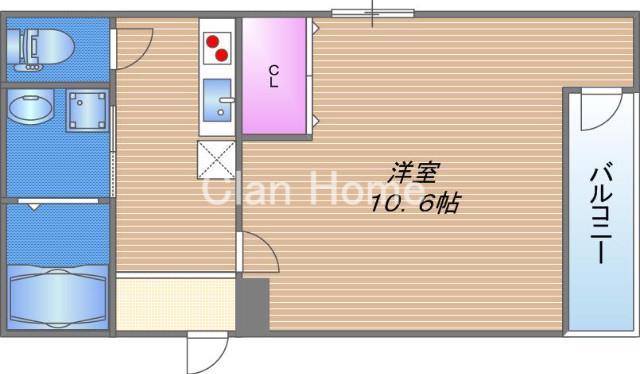 フジパレス城東諏訪ノースI番館(1K/1階)の間取り写真