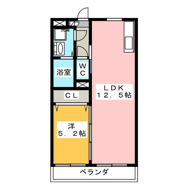 マエストロ伊勢(1LDK/3階)の間取り写真