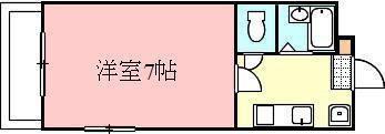 レガーロ高松(1K/1階)の間取り写真