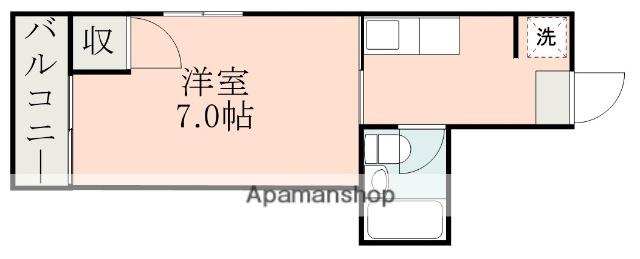 サンステージKT(1K/3階)の間取り写真