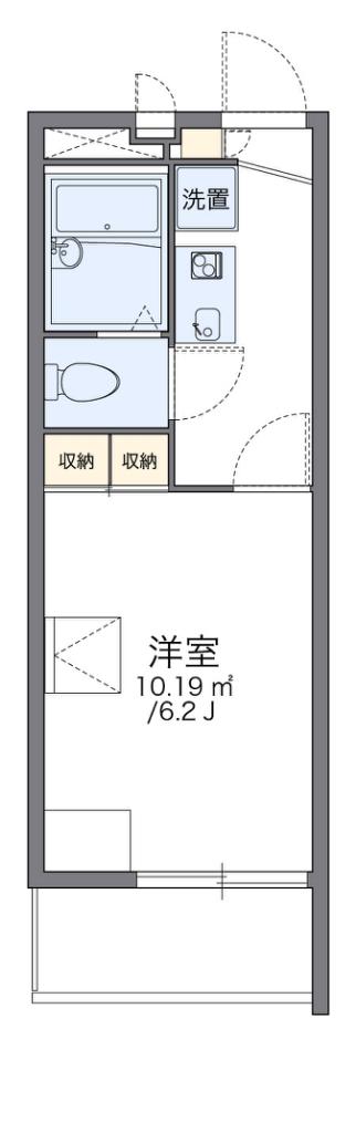 レオパレスさかえ(1K/2階)の間取り写真