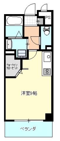 サクセション上中野(1K/3階)の間取り写真