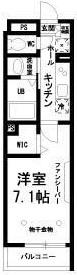 LIAISON HOME 戸山公園(1K/1階)の間取り写真