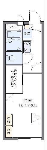レオパレスメルシー2005(1K/2階)の間取り写真