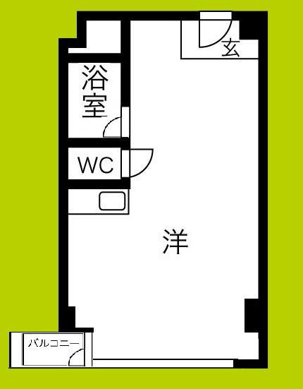 レパンガ西本町AP(ワンルーム/5階)の間取り写真