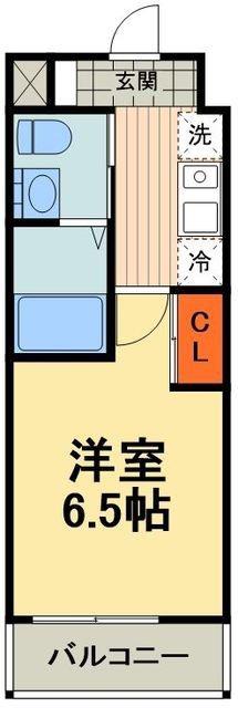 アクシーズグランデ蕨IV(1K/8階)の間取り写真