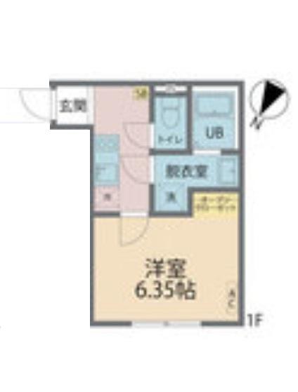カインドネス西瑞江(1K/2階)の間取り写真