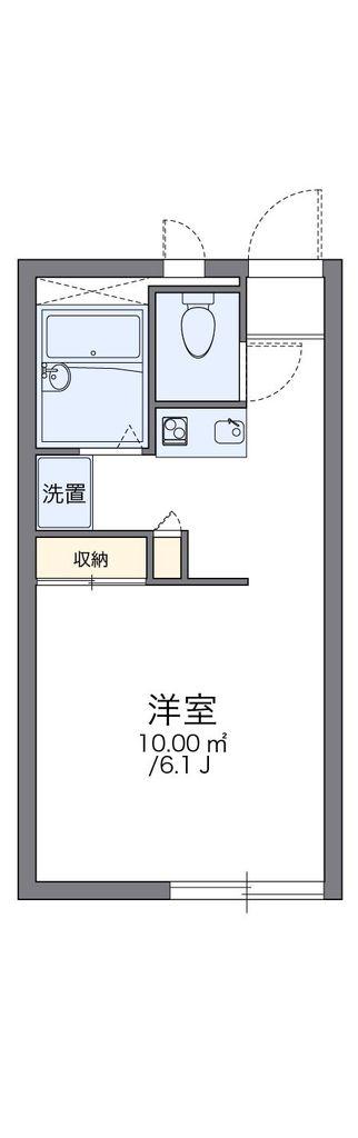 レオパレスTIERRA(1K/2階)の間取り写真