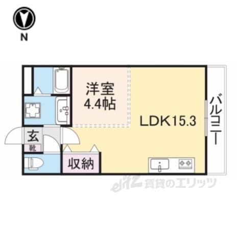 エトワール(1LDK/2階)の間取り写真