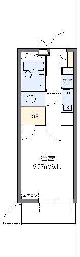 レオパレスプランドール鶴見(1K/1階)の間取り写真