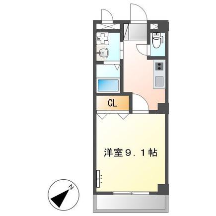 エムネージュ薬円台(1K/1階)の間取り写真