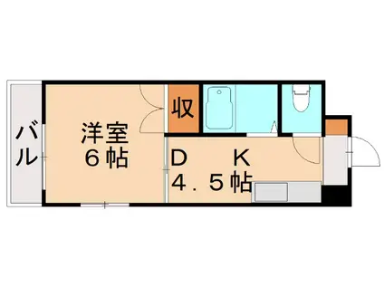 愛和九大前ビル(1DK/3階)の間取り写真