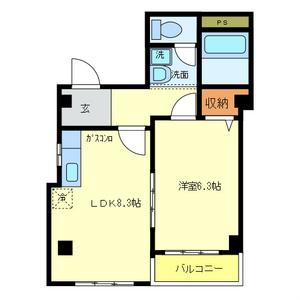 FRONTIEA FIELD(1LDK/2階)の間取り写真