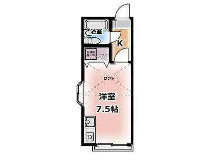 CORPO DAIMON IV(1K/1階)の間取り写真