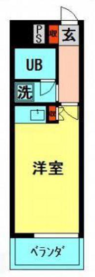 朝日プラザ岡山中山下(ワンルーム/10階)の間取り写真
