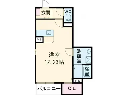 FSTYLE狭山・池尻中1号館(ワンルーム/2階)の間取り写真