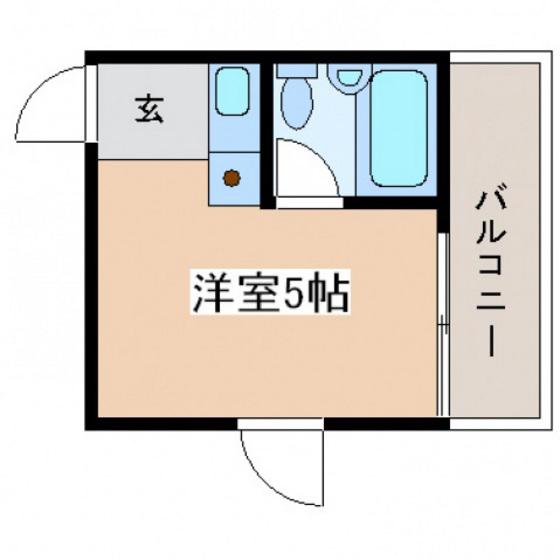 エスポアコーポI(ワンルーム/3階)の間取り写真